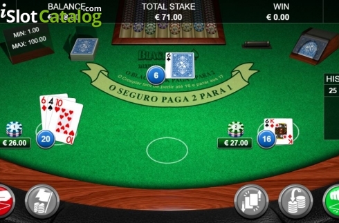 Скрин5. Blackjack Pro MH Portuguese слот