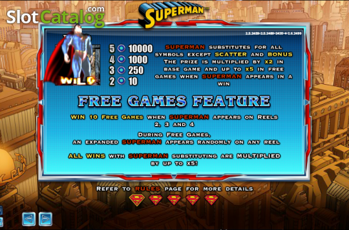 Скрин8. Superman (NextGen) слот