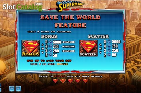 Скрин9. Superman (NextGen) слот