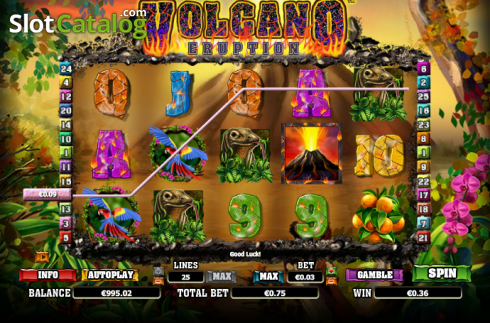 Скрин4. Volcano Eruption слот