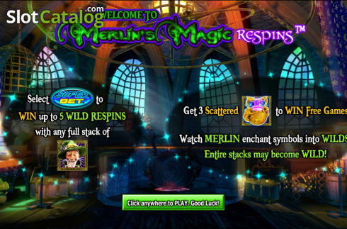 Скрин2. Merlin's Magic Respins слот