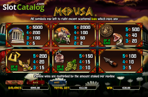 Скрин9. Medusa (NextGen) слот