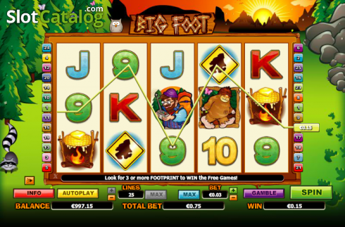 Скрин3. Big Foot (NextGen) слот