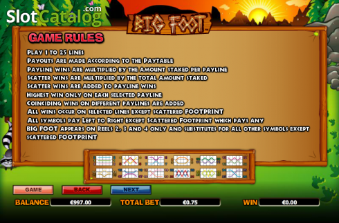 Скрин9. Big Foot (NextGen) слот