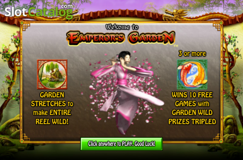 Скрин2. Emperor's Garden слот