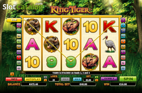 Скрин3. King Tiger слот