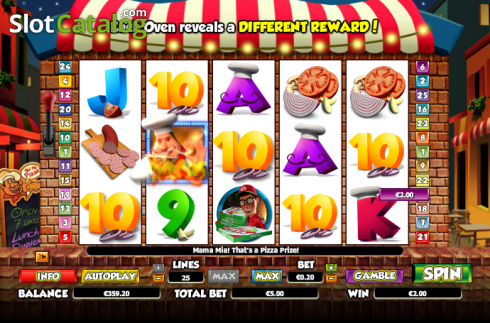 Скрин5. Pizza Prize слот