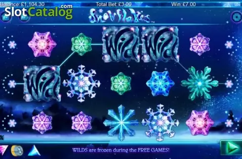 Скрин2. Snowflakes слот