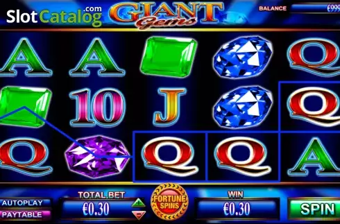 Скрин9. Giant Gems слот