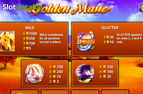 Скрин6. Golden Mane слот