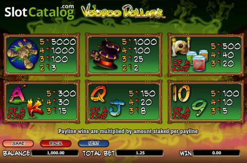 Скрин4. Voodoo Dollars слот