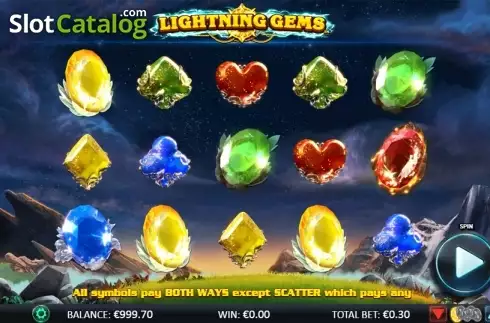Скрин3. Lightning Gems слот