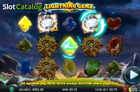 Скрин6. Lightning Gems слот