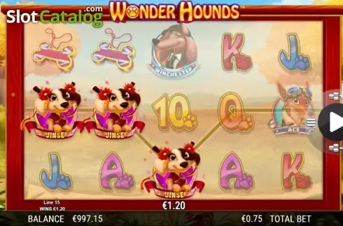 Скрин3. Wonder Hounds слот