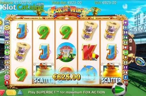 Скрин7. Foxin' Wins Football Fever слот