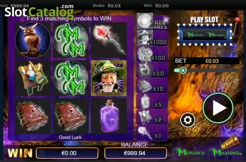 Скрин3. Scratch Merlins Millions слот