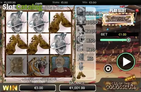 Скрин3. Scratch Call of the colosseum слот