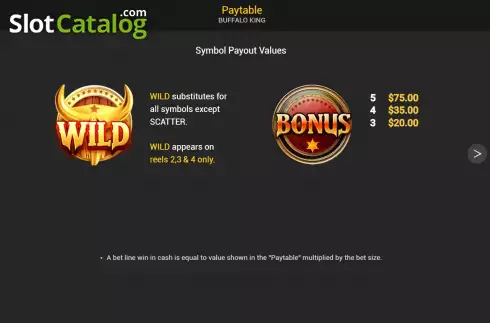 Скрин6. Buffalo King (Nextspin) слот