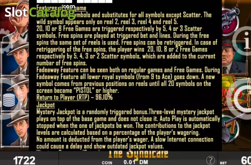 Скрин5. The Syndicate (Spinthon) слот