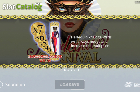 Скрин2. Harlequin Carnival слот