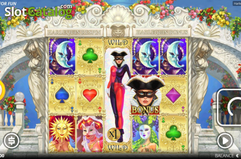 Скрин3. Harlequin Carnival слот