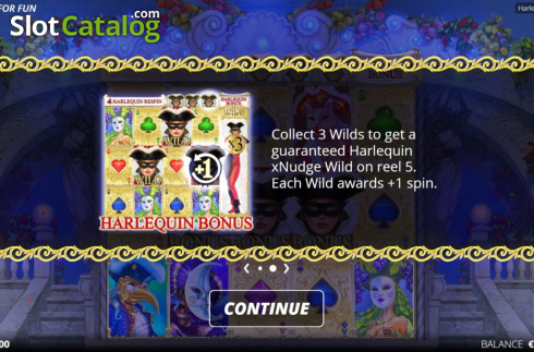 Скрин6. Harlequin Carnival слот