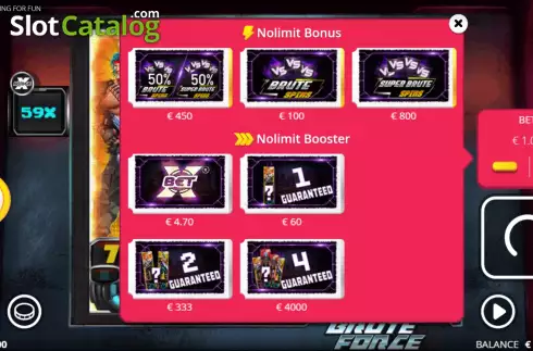 Скрин8. Brute Force (Nolimit City) слот