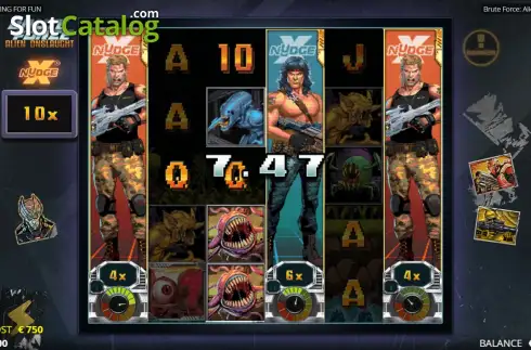 Скрин4. Brute Force Alien Onslaught слот
