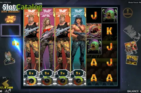 Скрин6. Brute Force Alien Onslaught слот