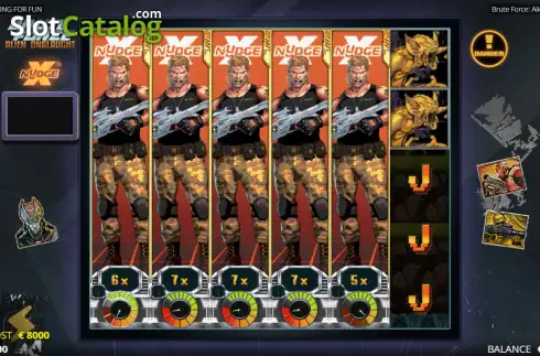 Скрин7. Brute Force Alien Onslaught слот