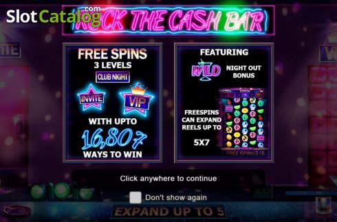 Скрин2. Rock the Cash Bar слот