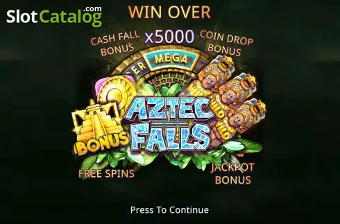 Скрин2. Aztec Falls слот
