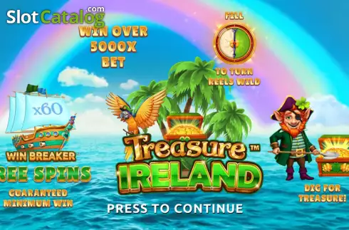 Скрин2. Treasure Ireland слот