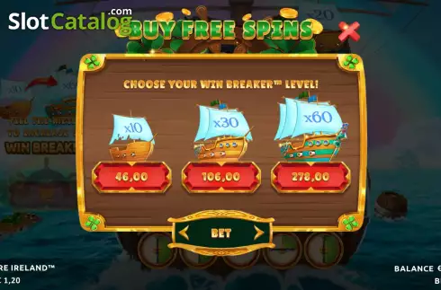 Скрин7. Treasure Ireland слот