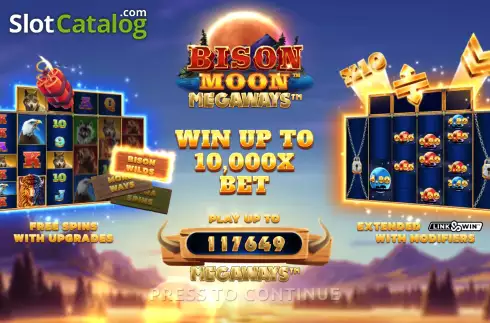 Скрин2. Bison Moon Megaways слот