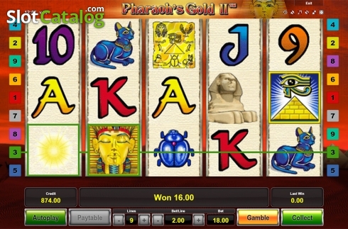 Скрин3. Pharaoh's Gold II слот