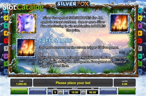 Скрин6. Silver Fox слот