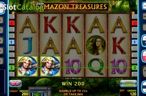 Скрин3. Amazon Treasures Deluxe слот