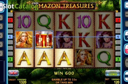 Скрин5. Amazon Treasures Deluxe слот