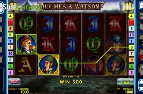 Скрин3. Holmes Watson Deluxe слот