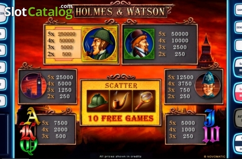 Скрин8. Holmes Watson Deluxe слот
