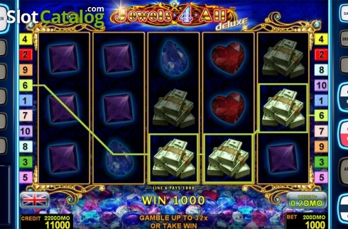 Скрин4. Jewels 4 All Deluxe слот
