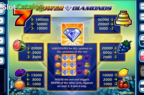 Скрин8. Power Diamonds Deluxe слот