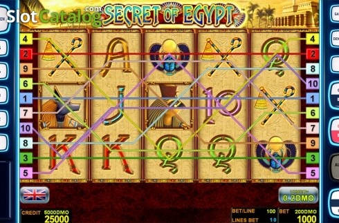 Скрин2. Secret Of Egypt Deluxe слот