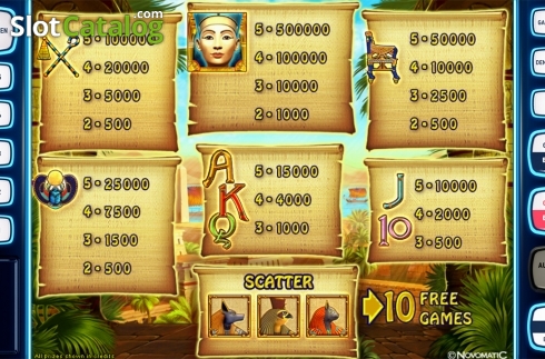 Скрин8. Secret Of Egypt Deluxe слот