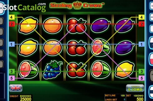 Скрин2. Sizzling Crown Deluxe слот