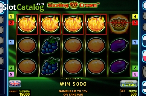 Скрин3. Sizzling Crown Deluxe слот