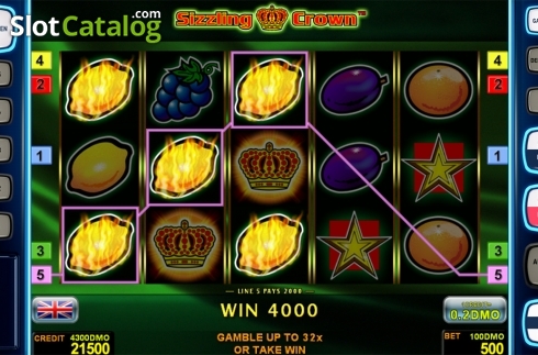 Скрин4. Sizzling Crown Deluxe слот