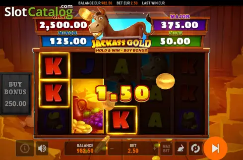Скрин3. Jackass Gold Hold & Win слот