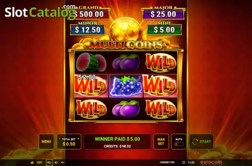Скрин3. Multi Coins слот